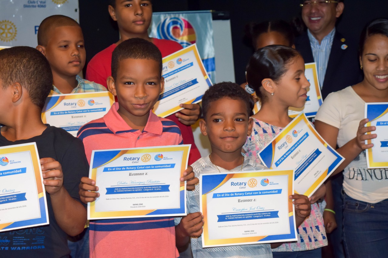 Torneo infantil y Juvenil por el 34 Aniversario del Club Rotario Cotui, Lugar Parque Duarte, Cotui, Sanchez Ramirez, - Octubre 7, 2018